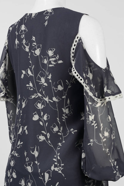 Floral Cold Shoulder Day Dress