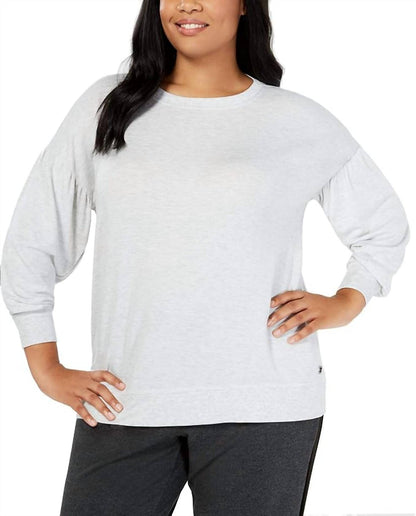 Activewear Flowing Sleeve Sweatshirt Top