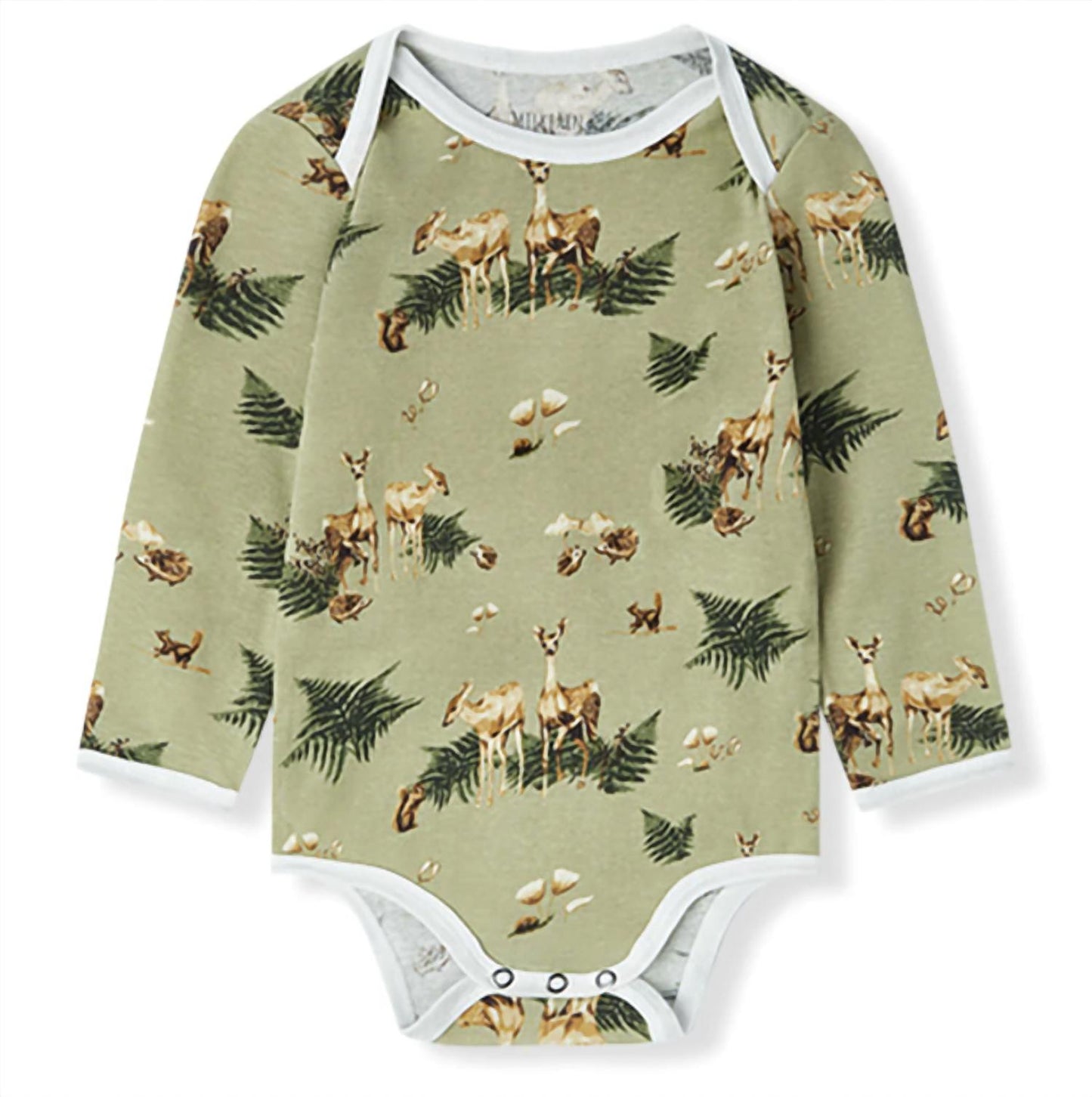Kid's Forest Party Organic Cotton Long Sleeve One Piece