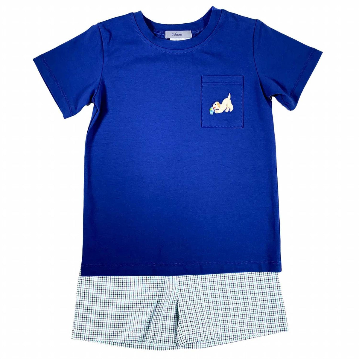 Boys Embroidered Top and Short Set