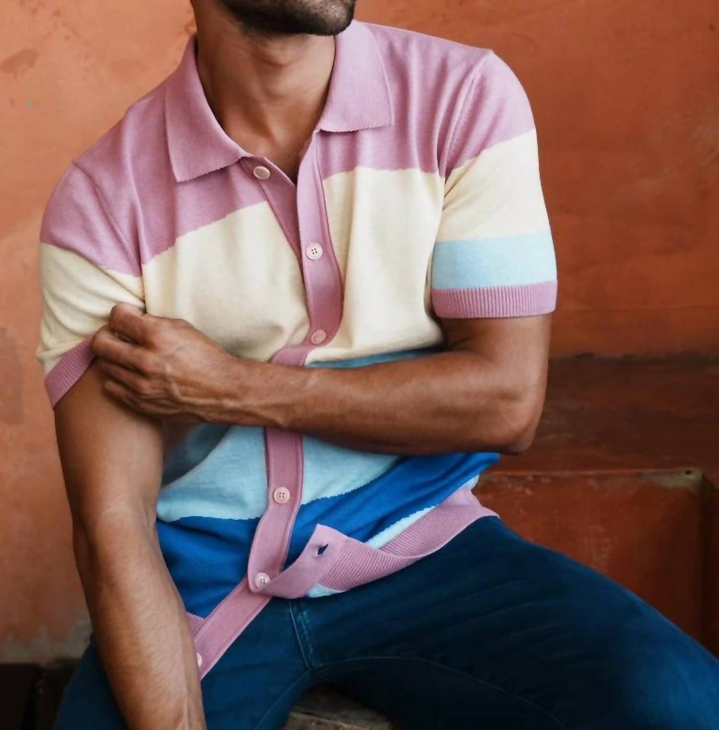 Men's Short Sleeve Knit Polo