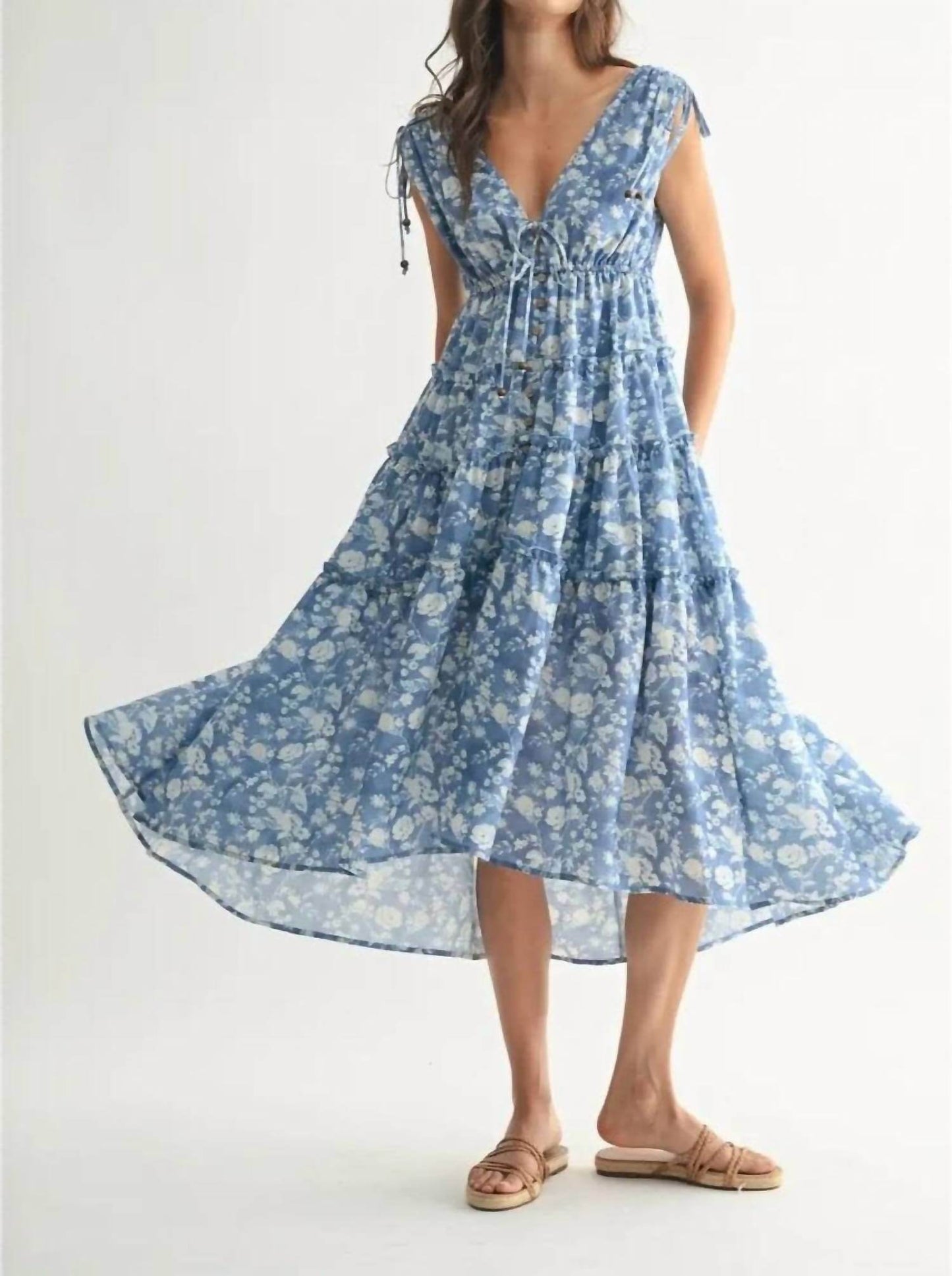 Camellia - Colorado Bell Midi Dress - Rack Hunt -