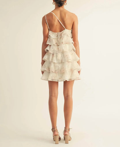 Arose Studio - Olivia One Shoulder Tiered Mini Dress - Rack Hunt