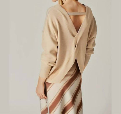Blossom Open Back Sweater