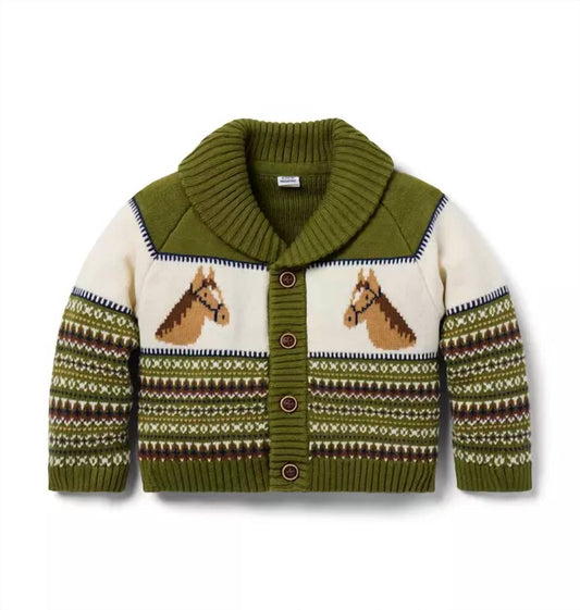 Kid's Heritage Rider Shawl Cardigan