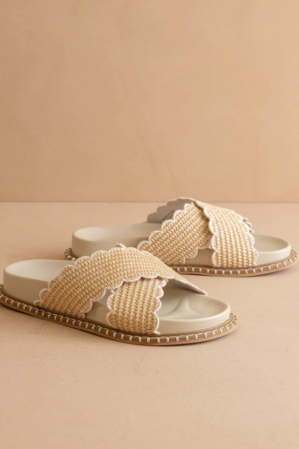 Lilbelle Charlotte - Women's Fabby Raffia Slide - Rack Hunt -