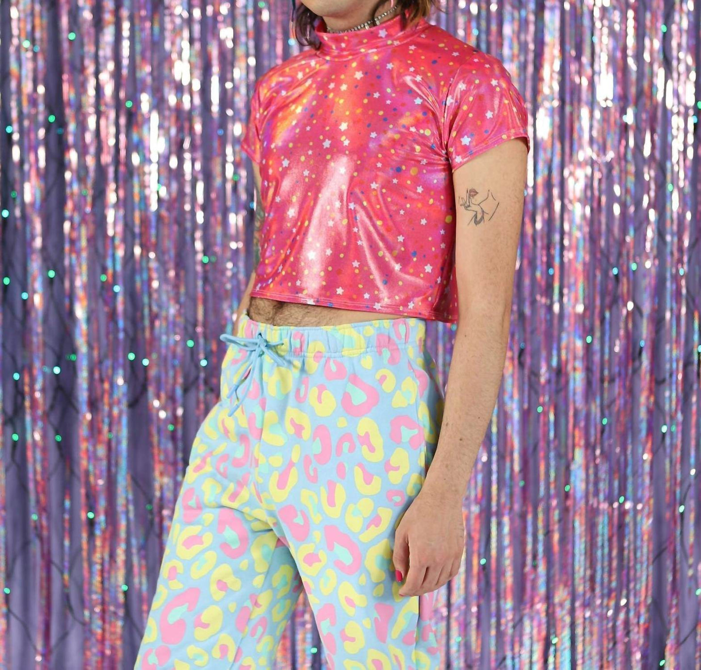 Pretty Snake - Galaxy Holo Crop Tee - Rack Hunt -