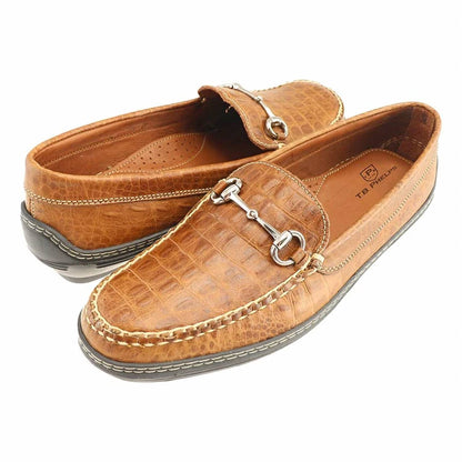 Men's Traditions Hornback Croco Embossed Leather Bit Driver Shoes