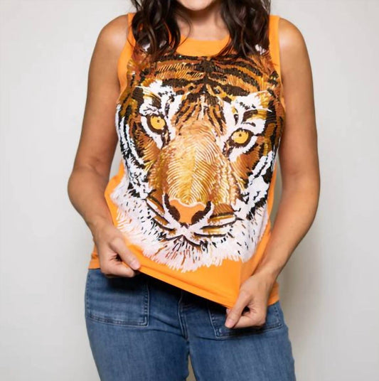 Full Face Tiger Tank Top
