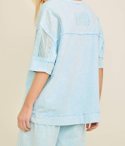 Lace And Eyelet Blouse
