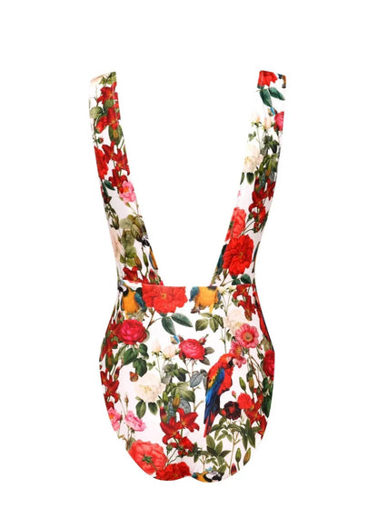 Lia Sahara - Women's Plunge One Piece Swimsuit - Rack Hunt