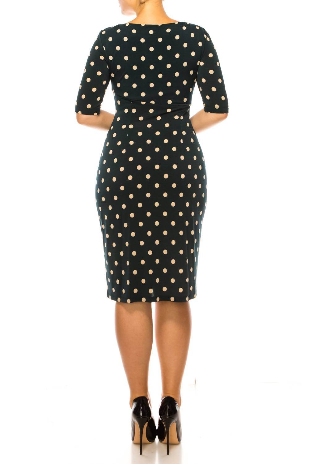 Connected Apparel - Pleated Waist Sheath Dress - Rack Hunt -