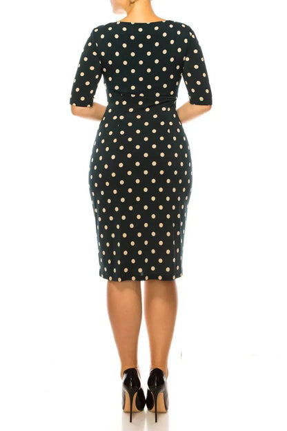 Connected Apparel - Pleated Waist Sheath Dress - Rack Hunt