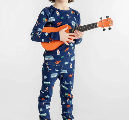 Smaller Th!ngs - Boys' Goodnight Boston Pajama Set - Rack Hunt