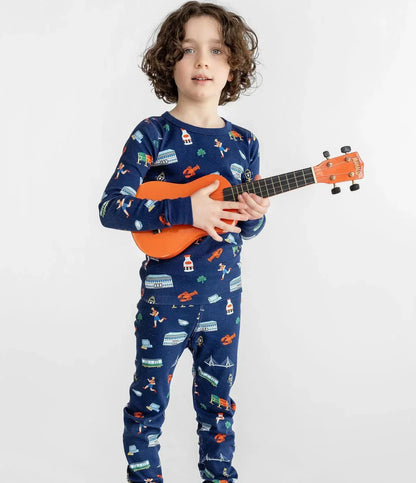 Smaller Th!ngs - Boys' Goodnight Boston Pajama Set - Rack Hunt