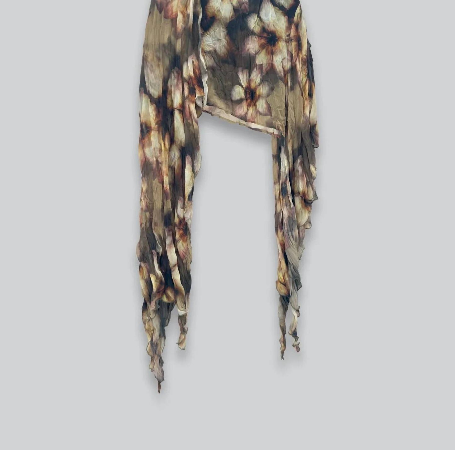 Women's Petal Moon Printed Asymmetric Skirt