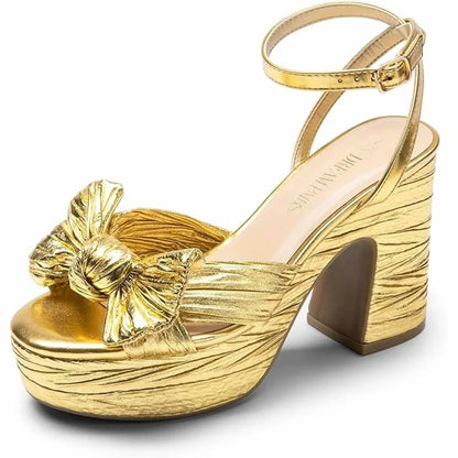 Women's Ankle Strap Open Toe Platform Sandals