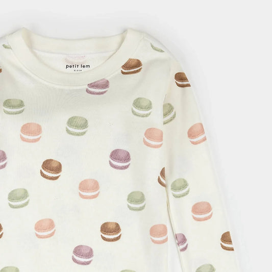 Petit Lem - Kid's Macaron Long Sleeve Pajama Set - Rack Hunt
