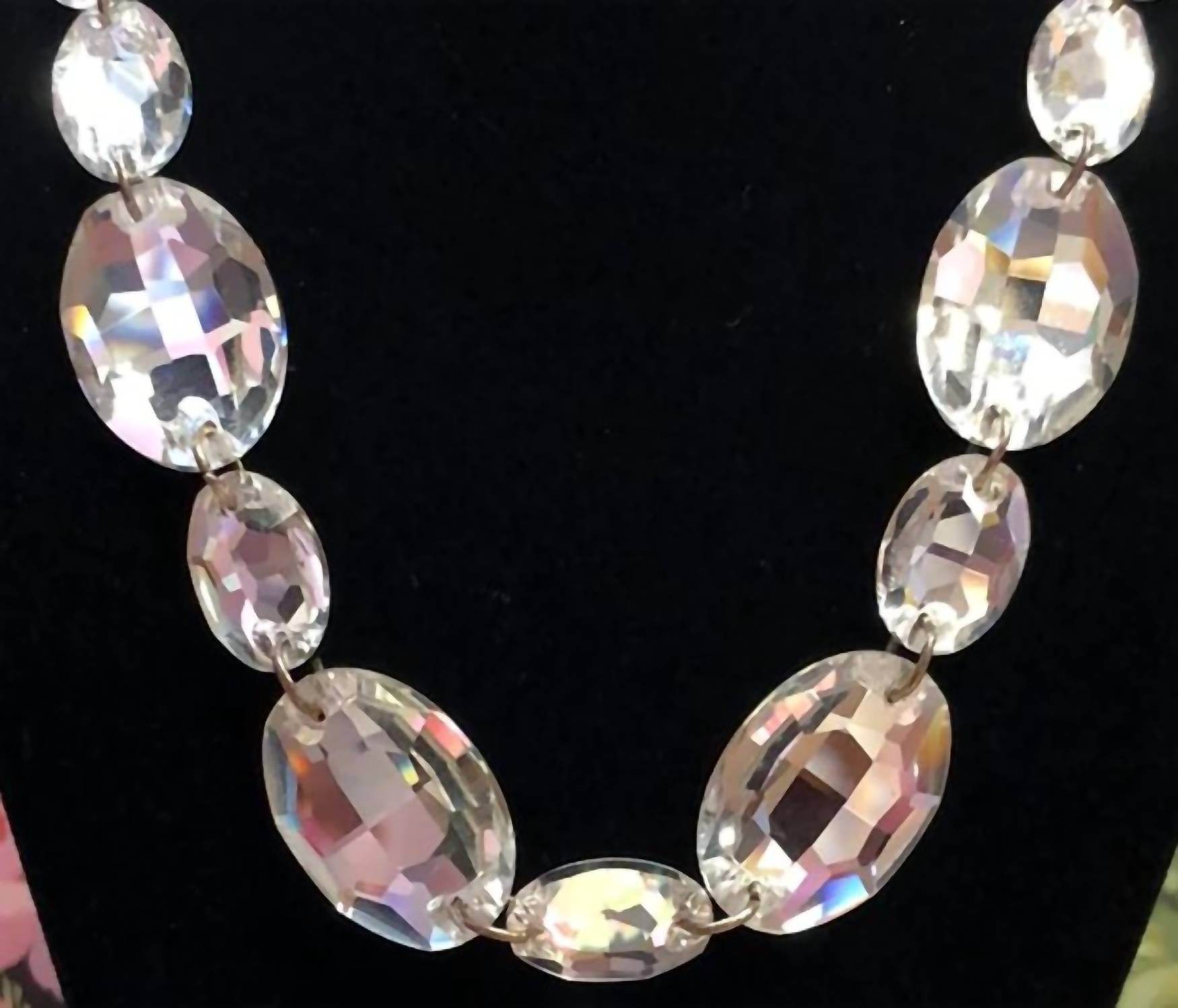 Jim Ball Designs - Women's Clear Crystal Formal Necklace - Rack Hunt -