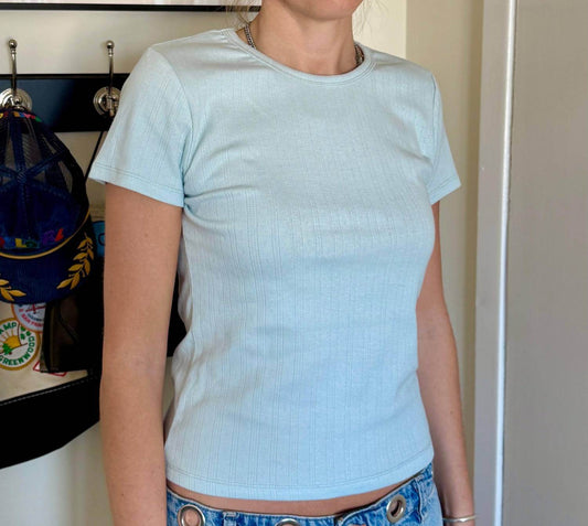 Azalea - Penelope Pointelle Baby Tee - Rack Hunt -