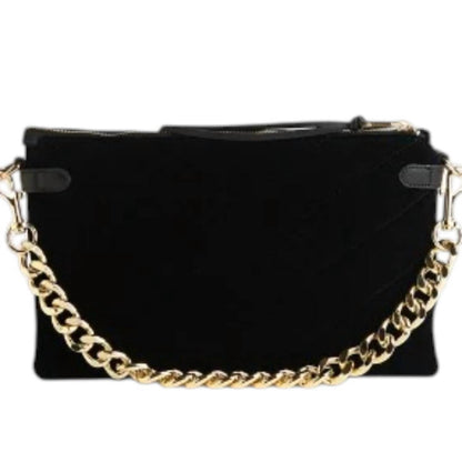 Women's Velvet Envelope Bag With Chain