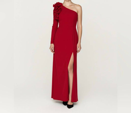 Elegant One-shoulder Maxi Dress