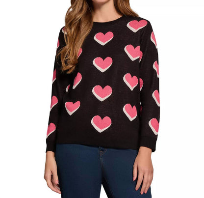 Scatter Heart Crewneck Jones Sweater
