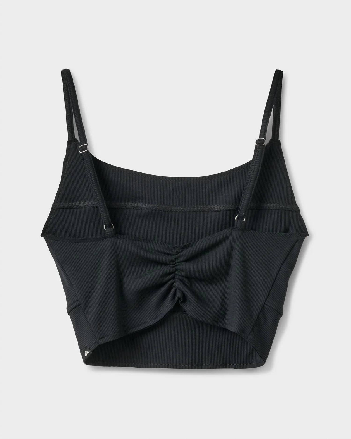 Rhea Solid Cropped Rib Tank Top
