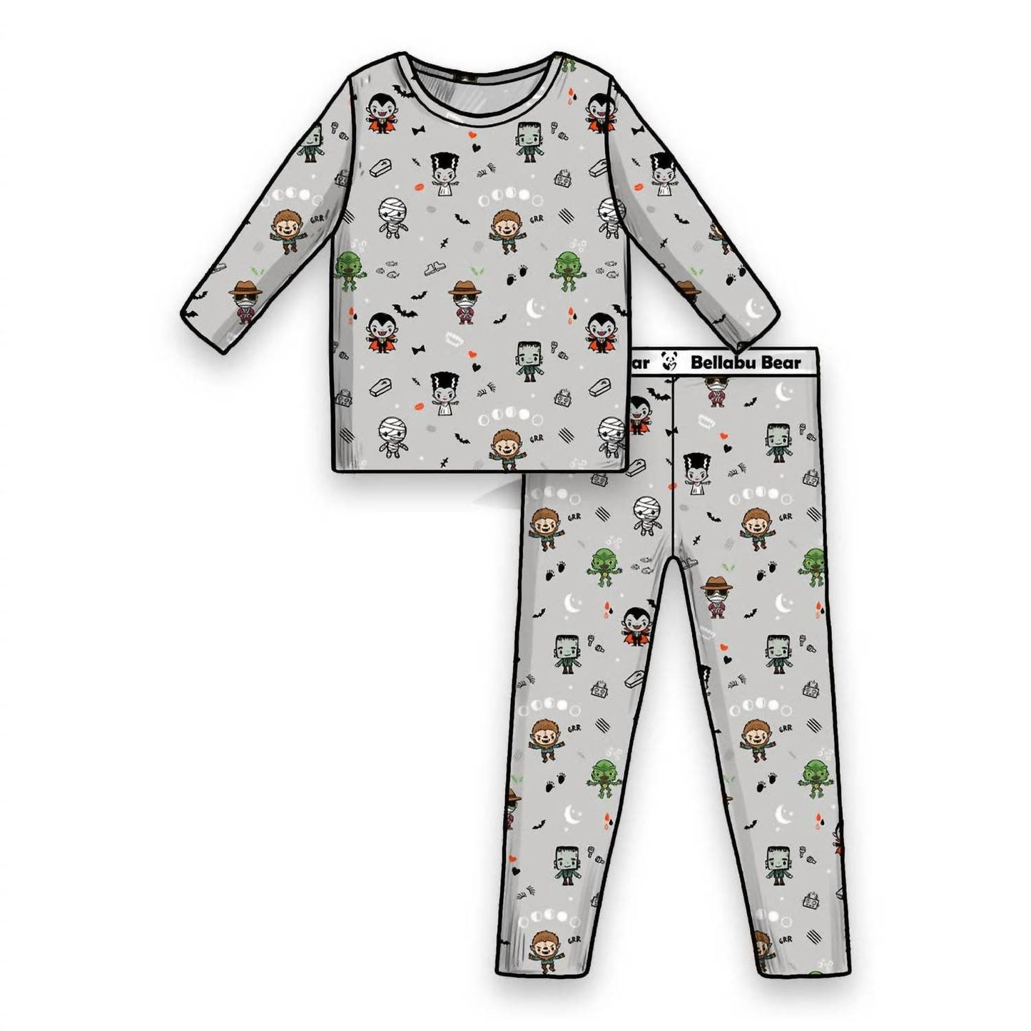 Little Monsters Bamboo Pajamas