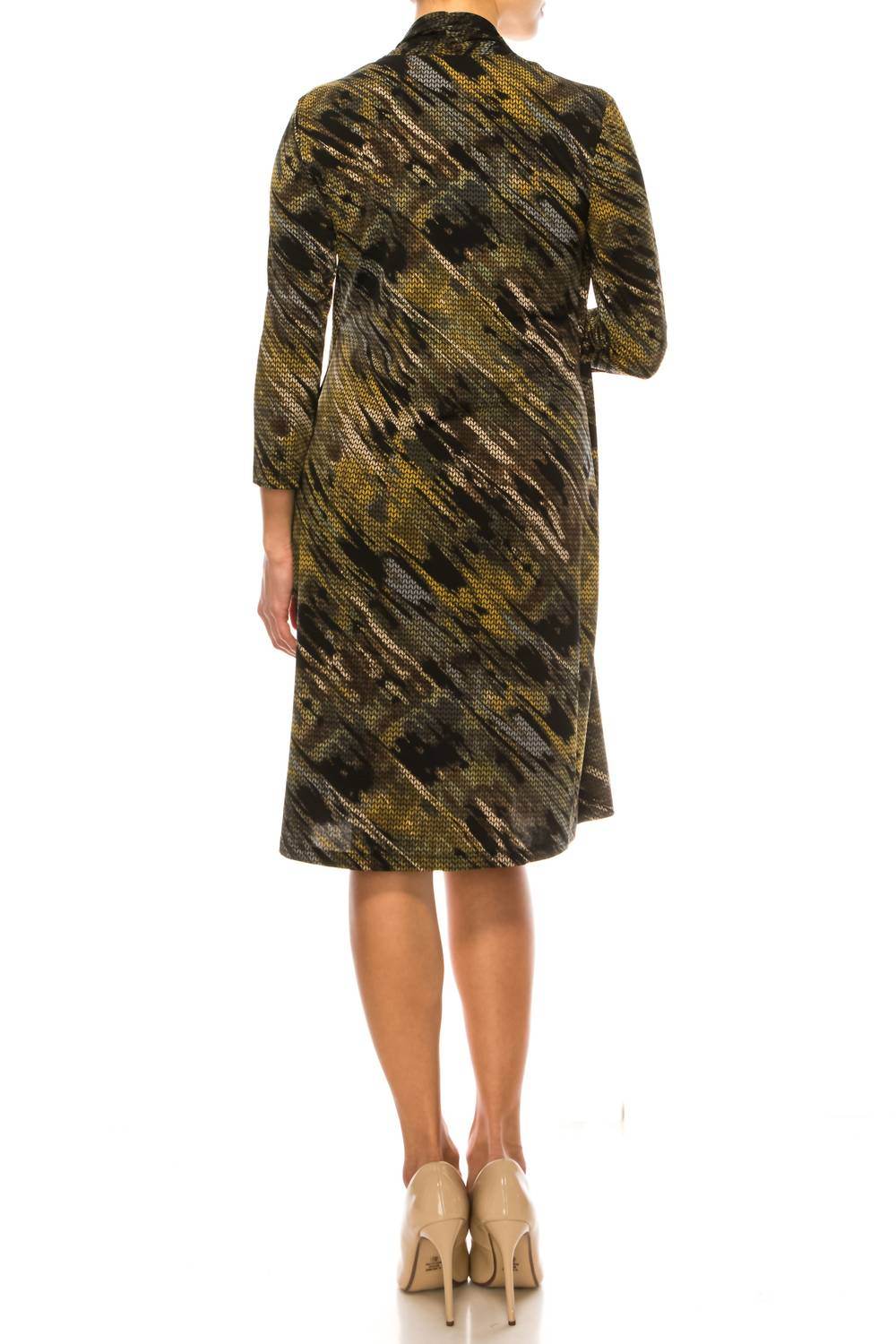 Connected Apparel - Open-front Faux Jacket Dress - Rack Hunt