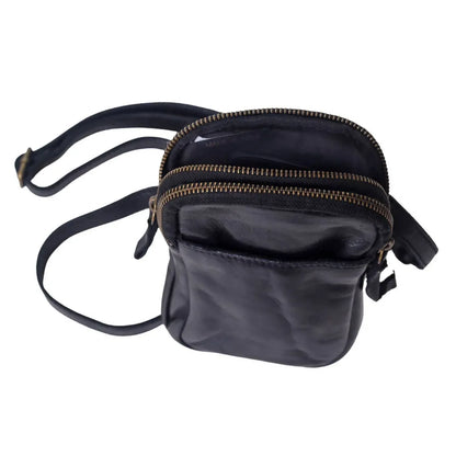 Spaghetti Western - Women's Leather Sling Fanny Bag - Rack Hunt