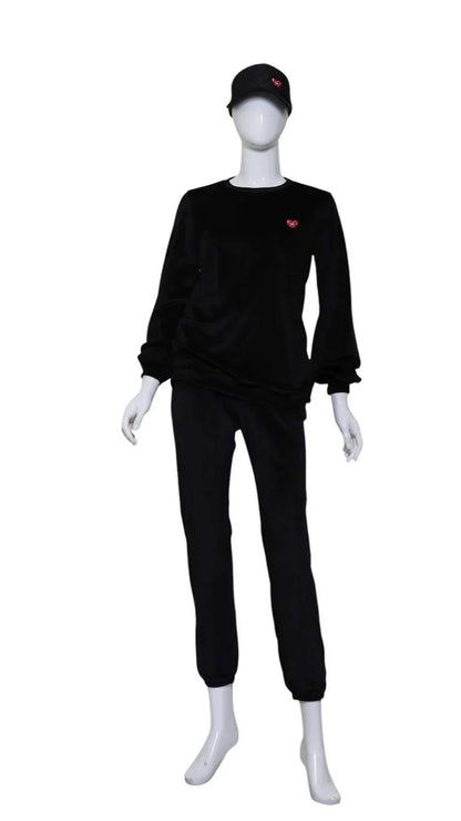 Love Love Tennis - Women's Velvet Long Sleeve Warm Up Top - Rack Hunt