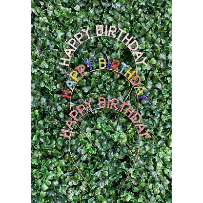 Women's Happy Birthday Rhinestone Headband