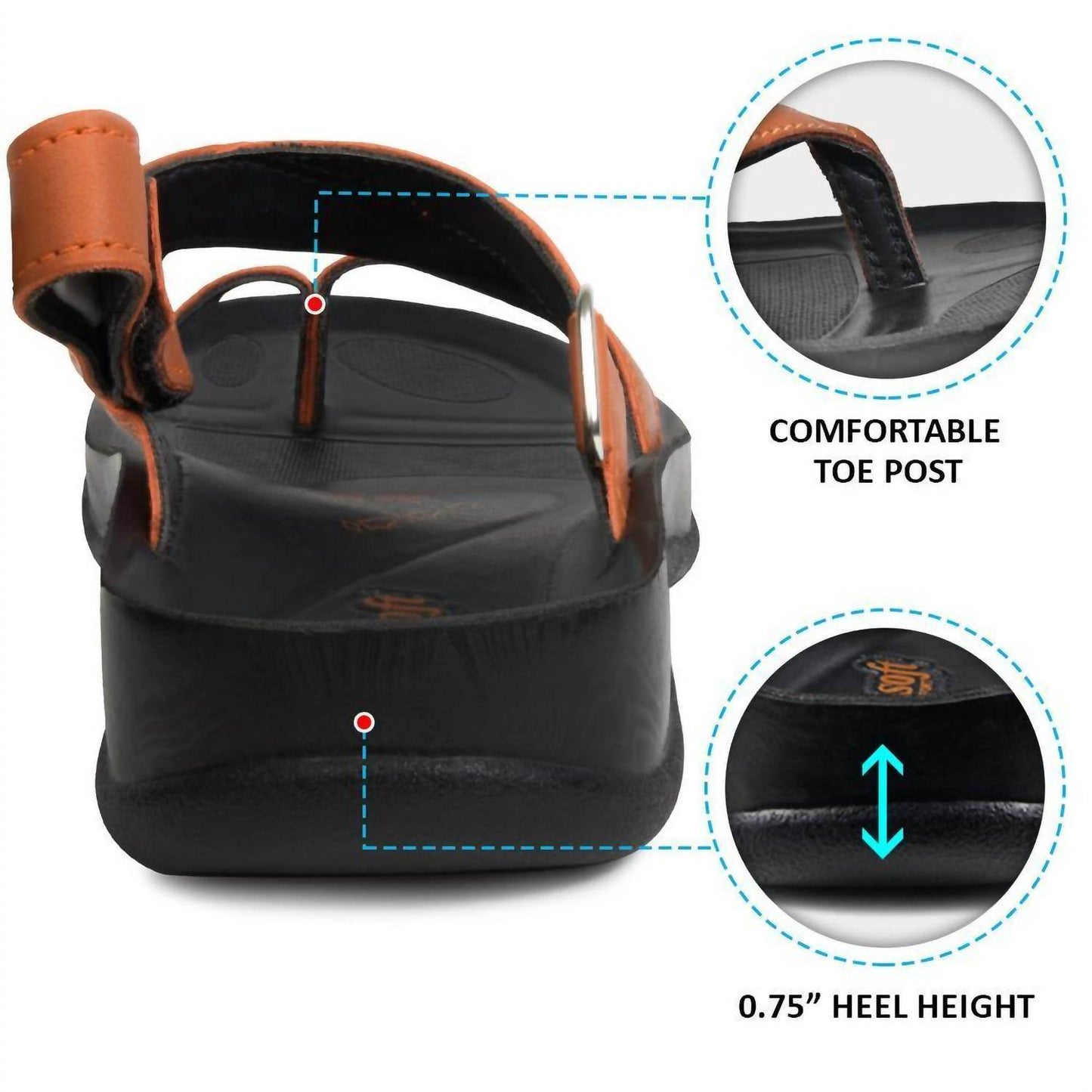 Aerosoft - Women's Deke Ankle Strap Flat Sandals - Rack Hunt -