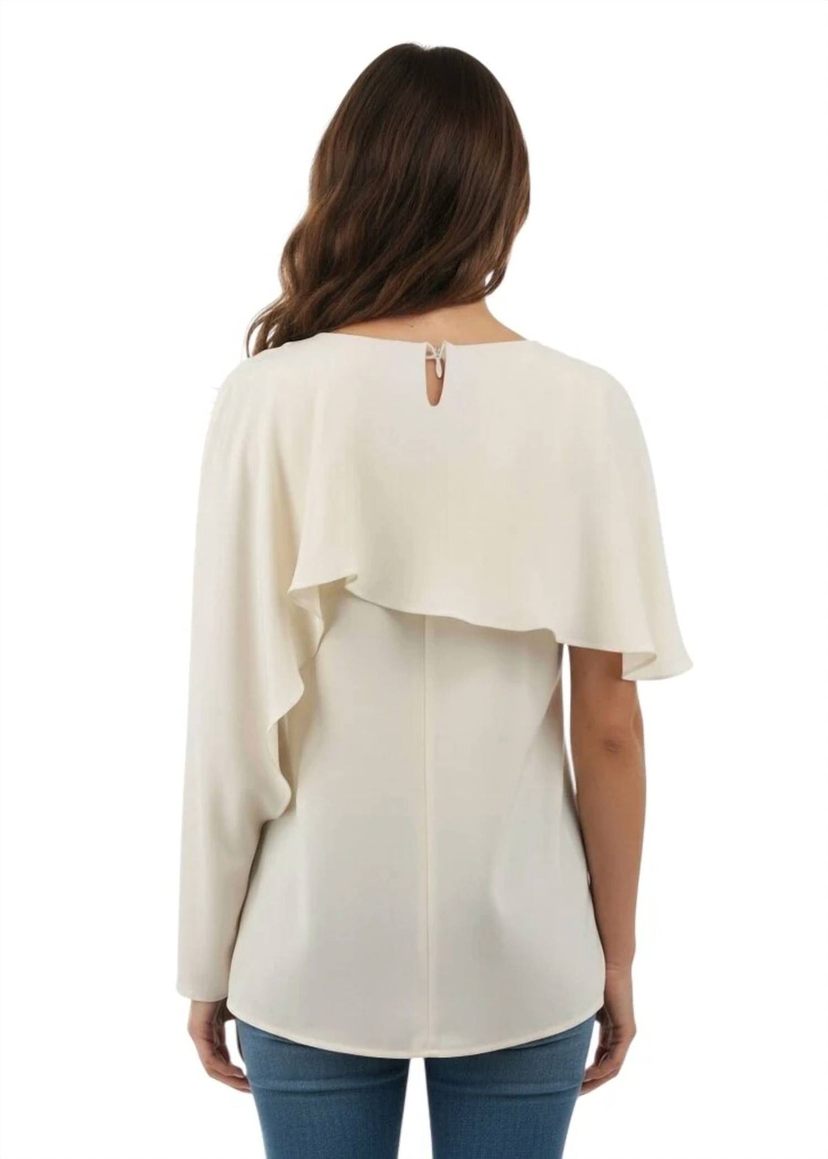 Silk Draped One-Sleeve Top