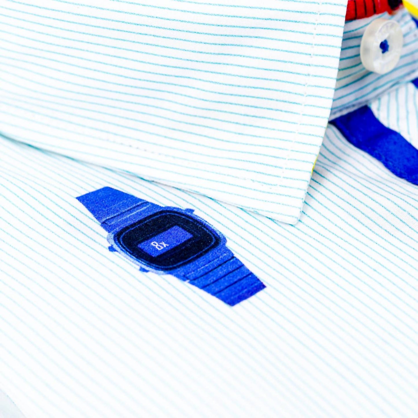 Men's Vintage Watches Button Down Print Shirt