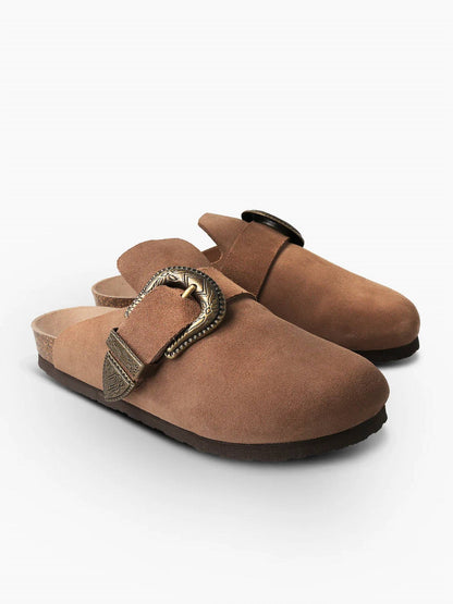 Women's Huma Velour Mule Slides
