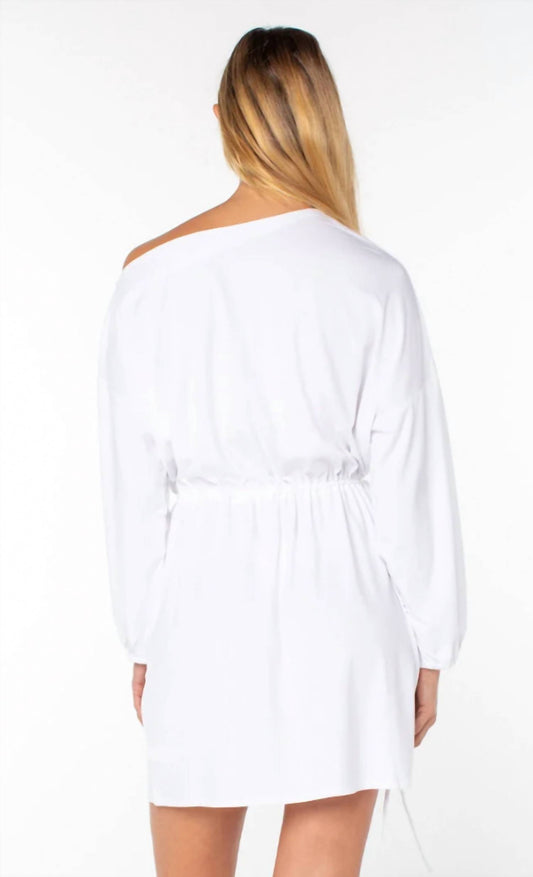 Piers Off-Shoulder Tie-Waist Dress
