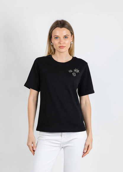 Flower Gem Short Sleeve Tee