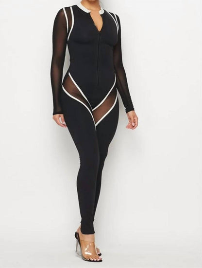 Tina All or Nothing Mesh Jumpsuit