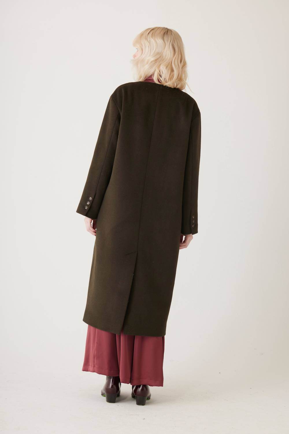 Rose Velvet - Nima Wool Blend Coat - Rack Hunt -