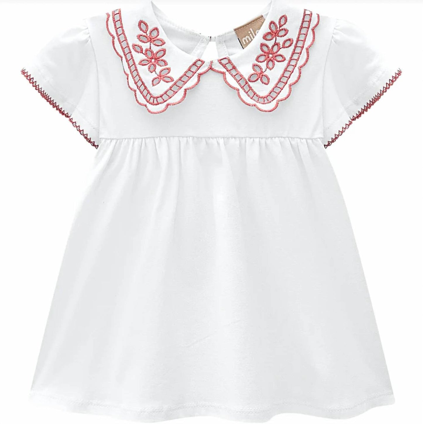 Girl's Eyelet Blouse And Shorts Two Piece Set