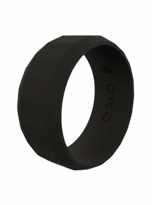 Men's Faceted Silicone Ring