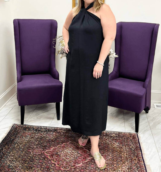 BE Stage - HALTER NECK WOVEN DRESS - CURVY - Rack Hunt -