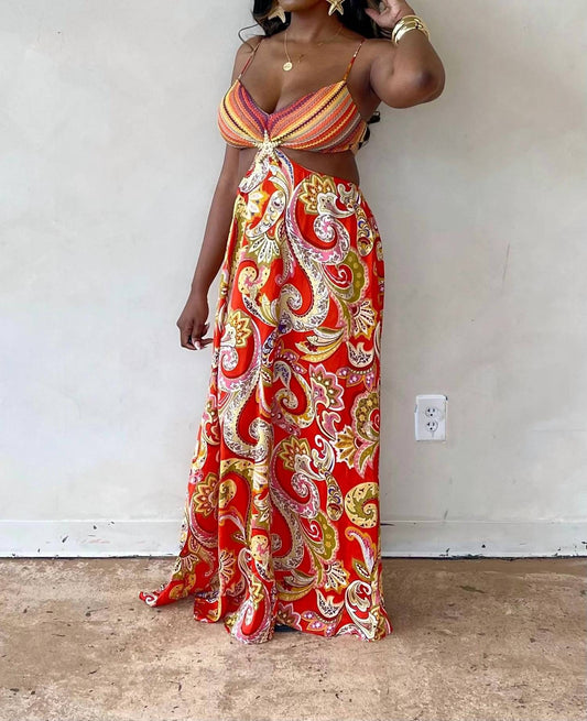Sand And Sun Paisley Maxi Dress