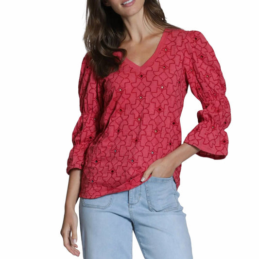 Eyelet Grace Tee