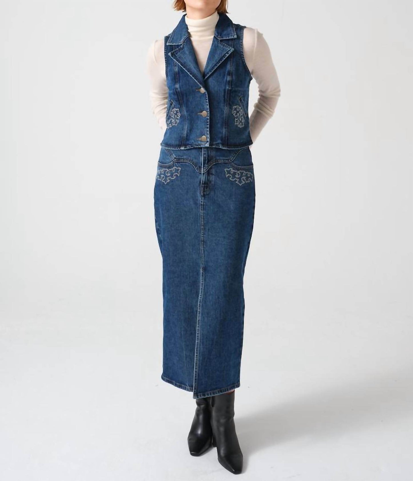 Seventy Eight and Sunny - Embroidered Mia Skirt - Rack Hunt