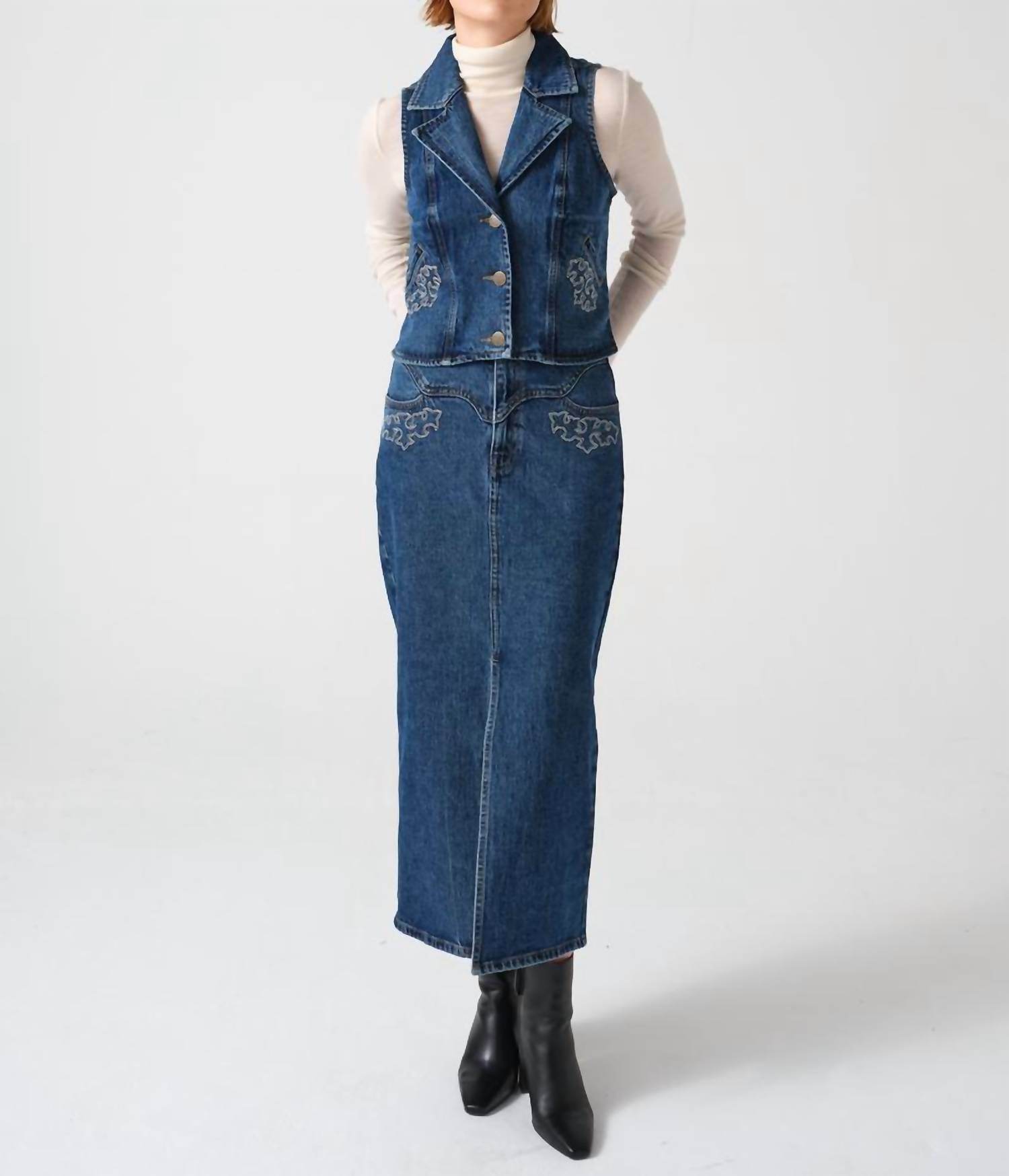 Seventy Eight and Sunny - Embroidered Mia Skirt - Rack Hunt