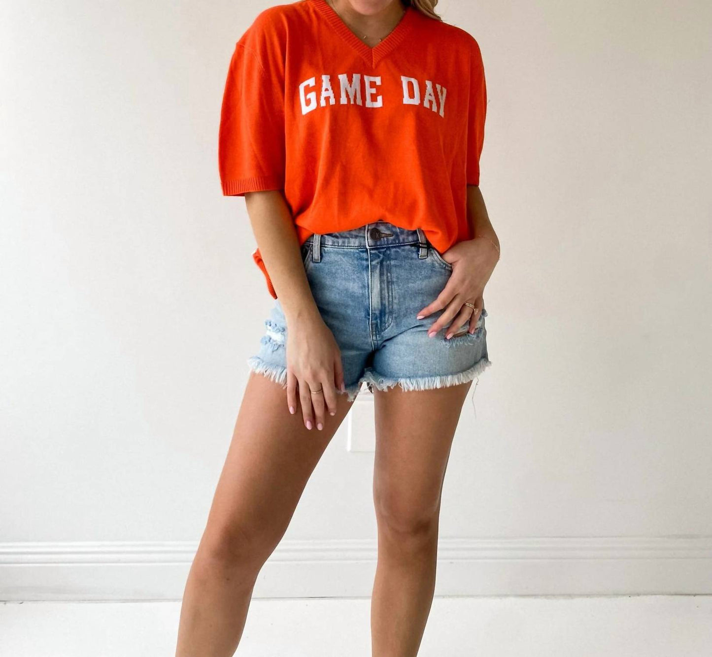 Game Day Short Sleeve Sweater