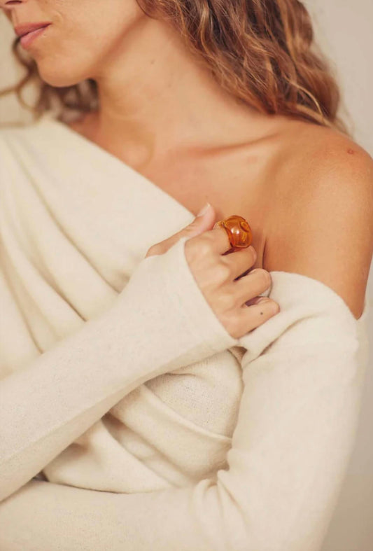 Fine Knit Drape Top